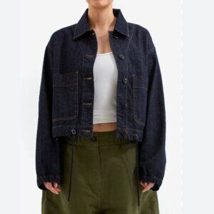 Girls of Dust Woopsie Denim Jacket Indigo Blue Size XS